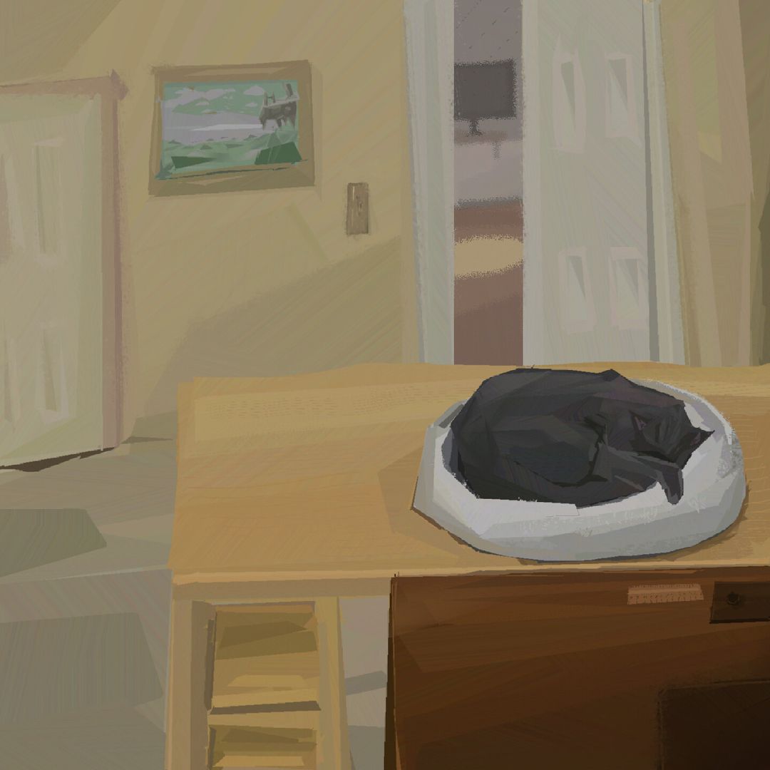Painting From Life - Sleeping Cat