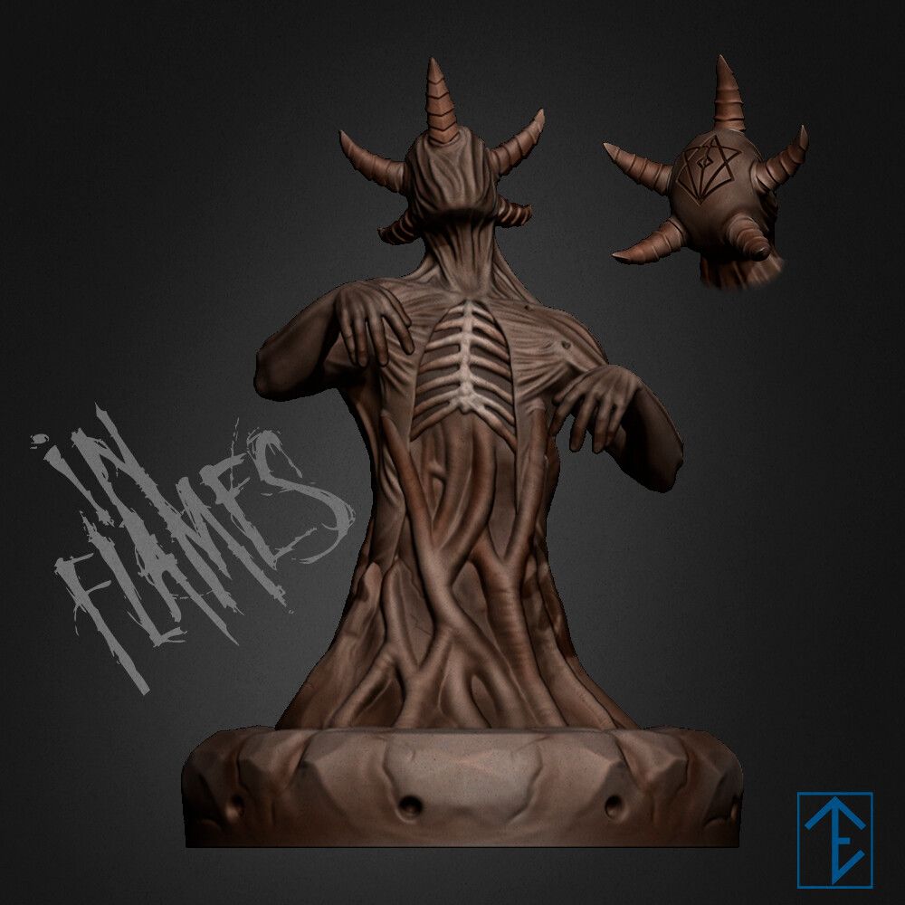 In Flames Statue