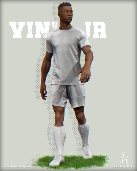 Vinicius Jr - 3D Illustration Fanart