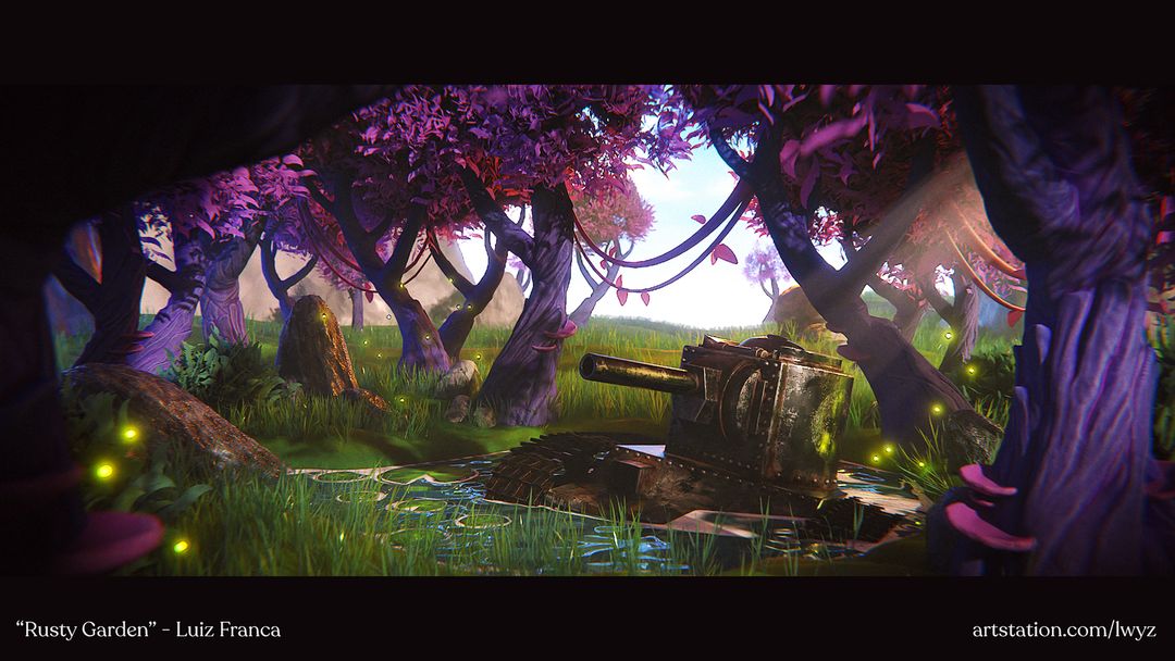 Rusty garden - Environment concept by Luiz F.