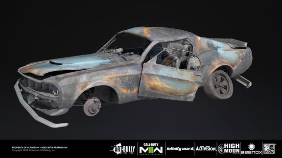 Call of Duty Modern Warfare 2 - Destroyed Car