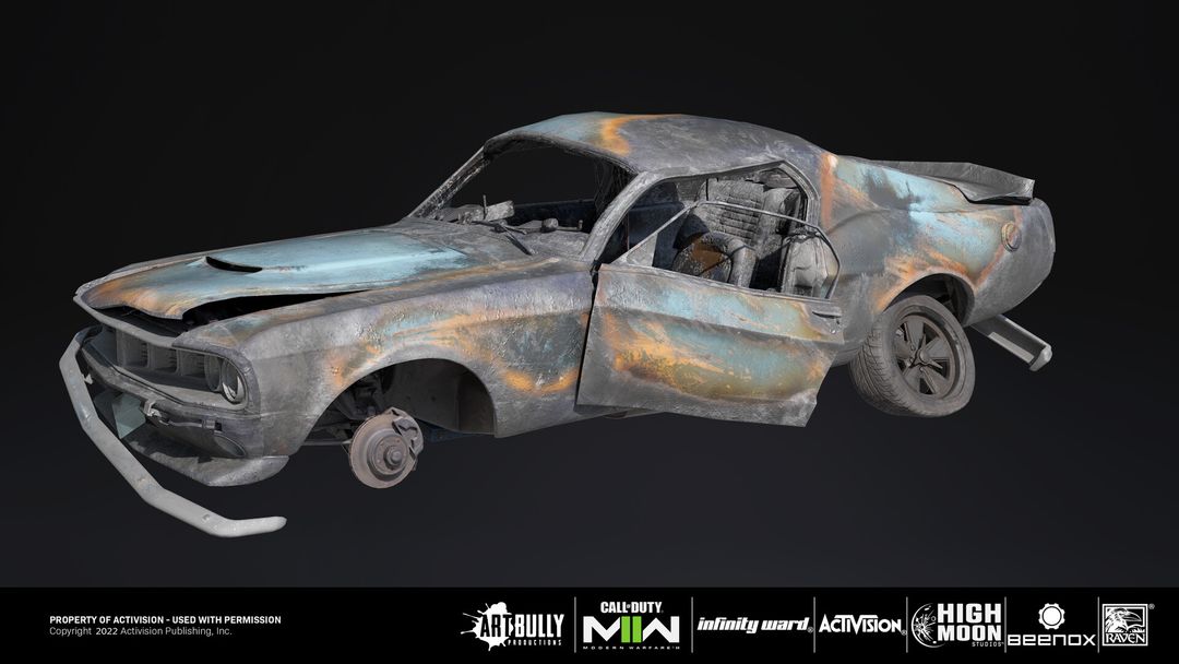Call of Duty Modern Warfare 2 - Destroyed Car