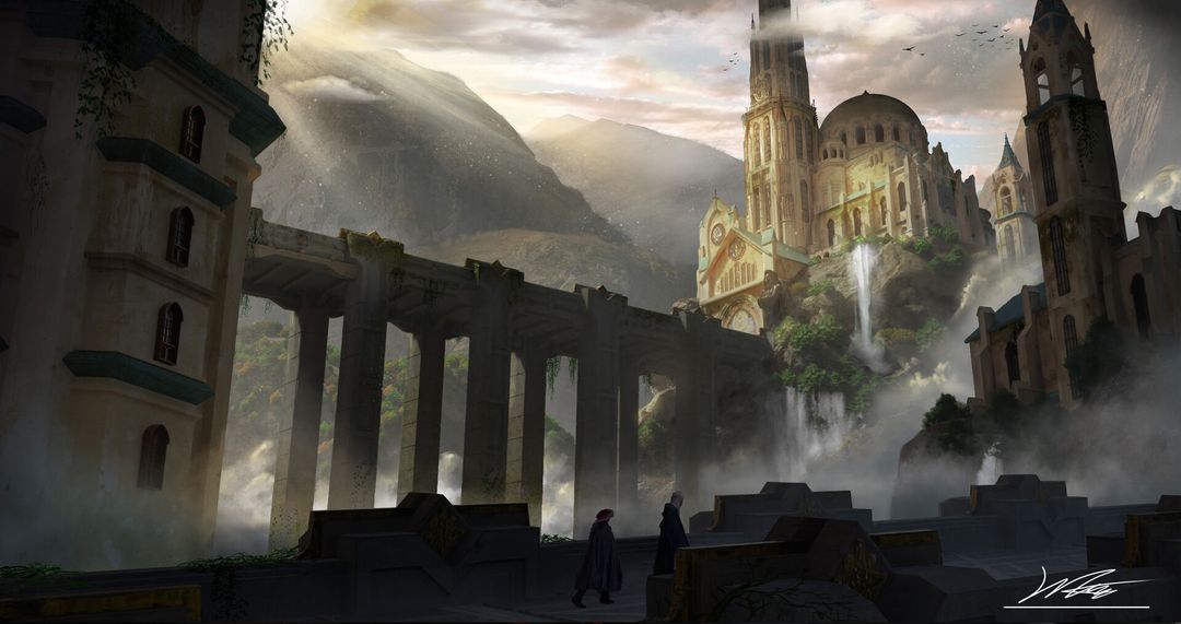 Ancient Temple by Edward T.