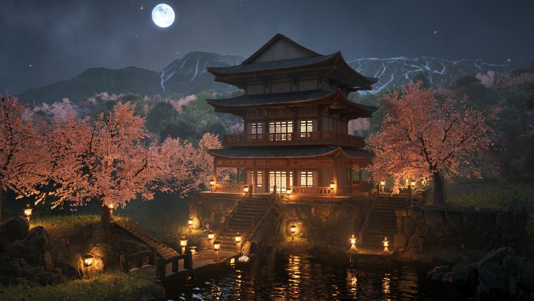 Japanese Temple by Nexidious Studios