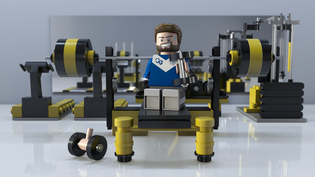 Me at gym - Lego by Fuad C.