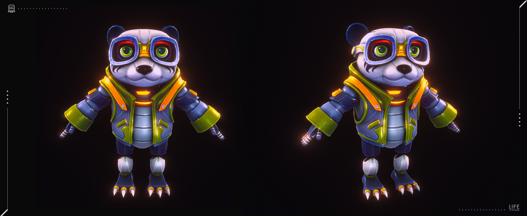 3D Robot Panda - Character