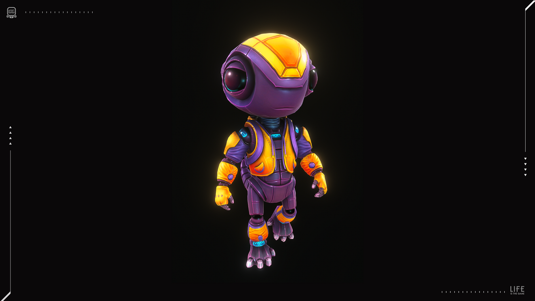 3D Robot Reptil - Character