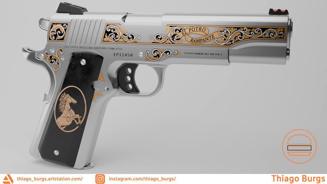 Colt 1911 El Potro Rampante by Thiago O.