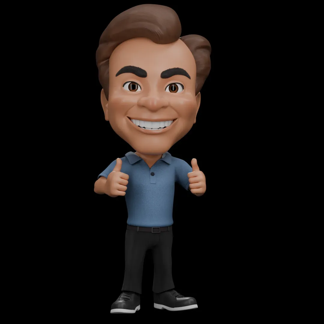 mascot 3D Silvo stylized