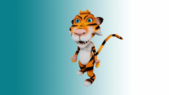 Animated Tiger Model