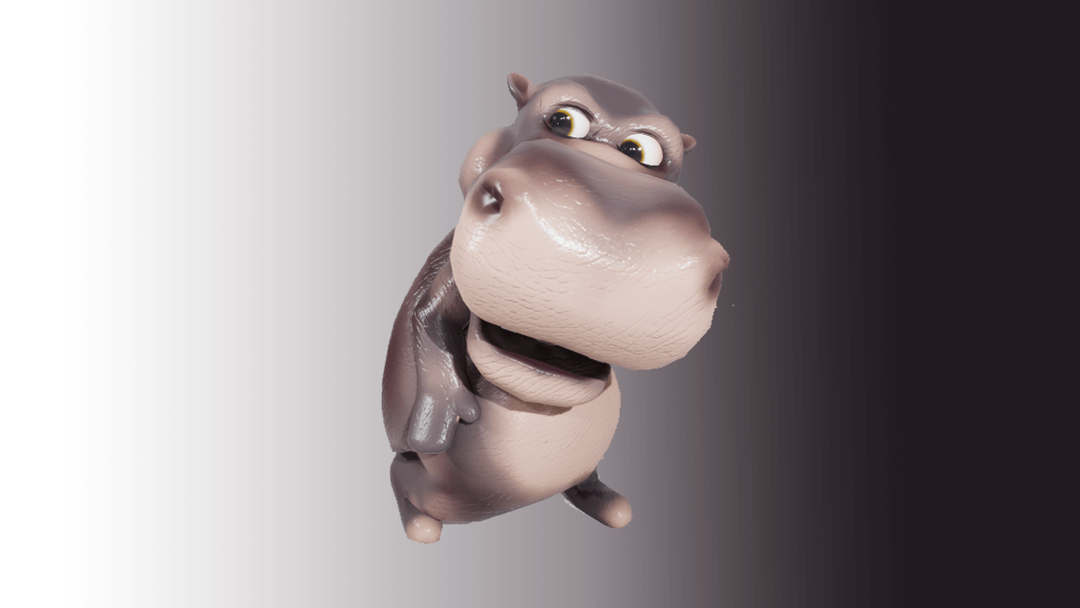 Animated Hippo Model