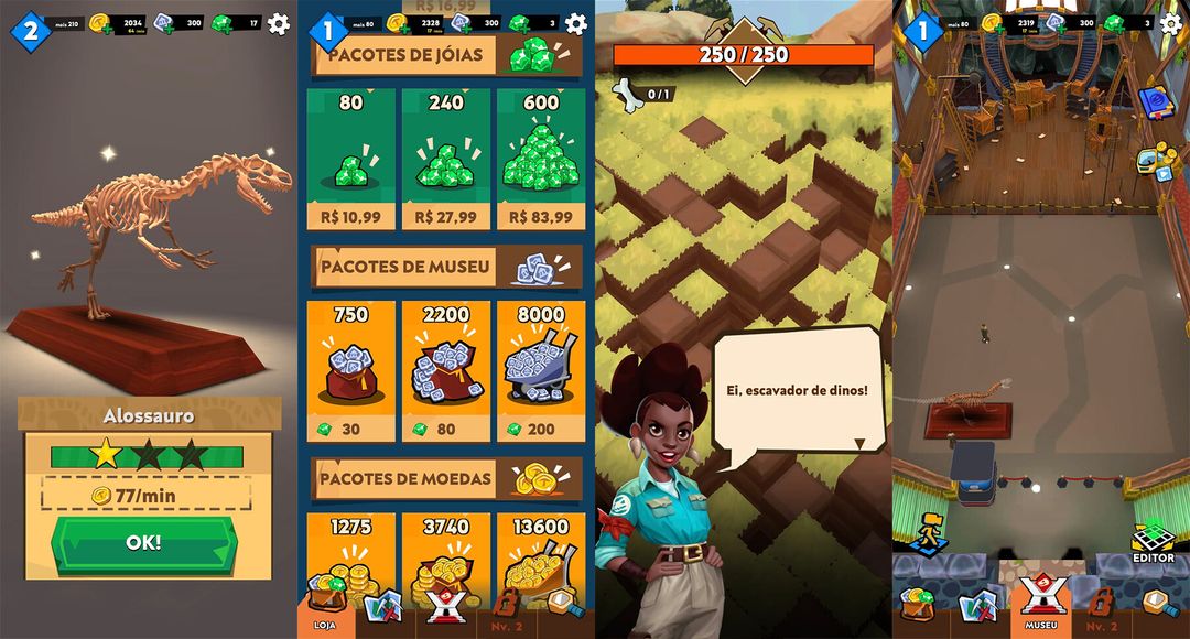 Dino Quest 2 - User Interface