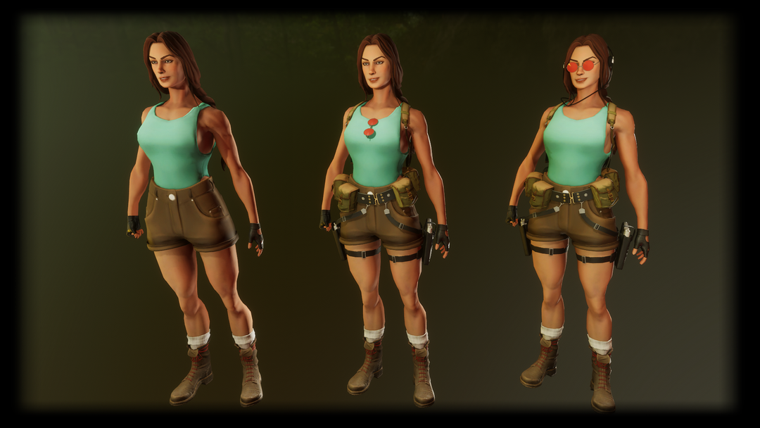 90's Lara Croft by Fernando V.