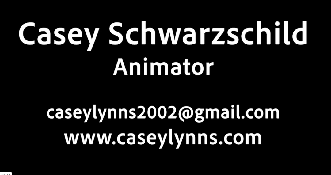 Animation Demo Reel - no password by Casey S.