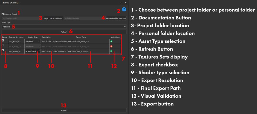 Custom Exporter - Substance Painter