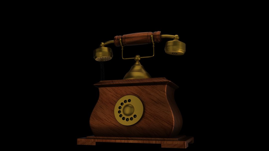 Antique Telephone 3D Model by Sheen M.