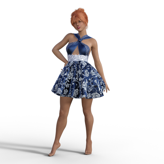 3D female character modeling for the game