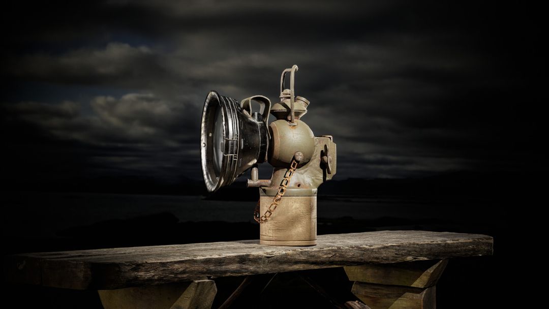 Carbide Lamp Low-Poly 3D Model