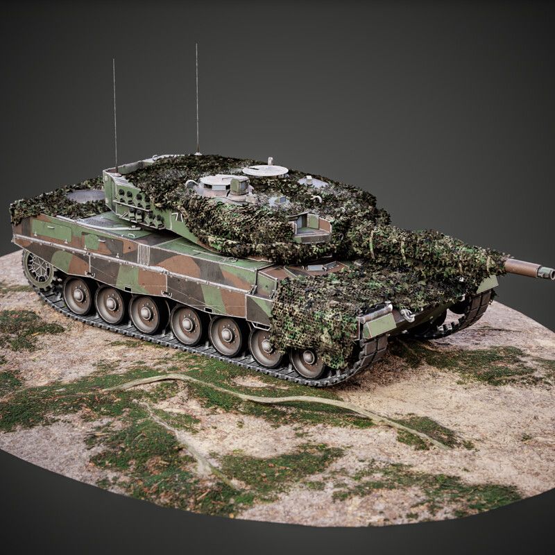 Leopard 2A4 Camouflaged