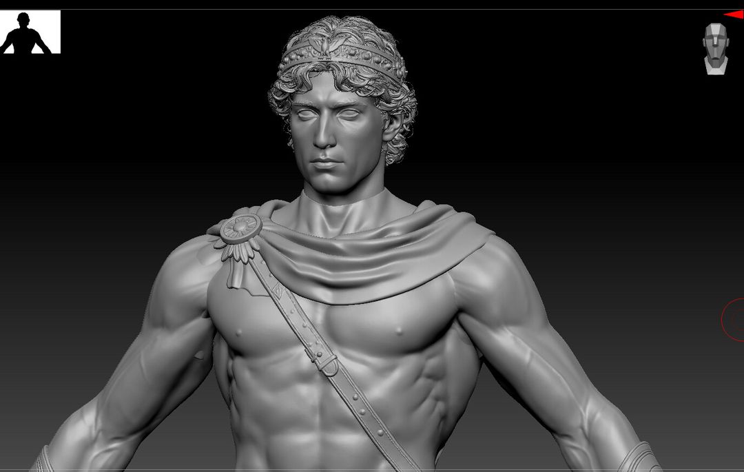 3D Hermes Messenger Of God Model In Progress