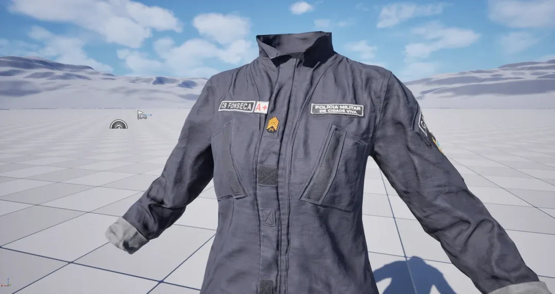 AAA Game-Ready Female Military Uniform | Unreal Engine 5.8 Character Outfit
