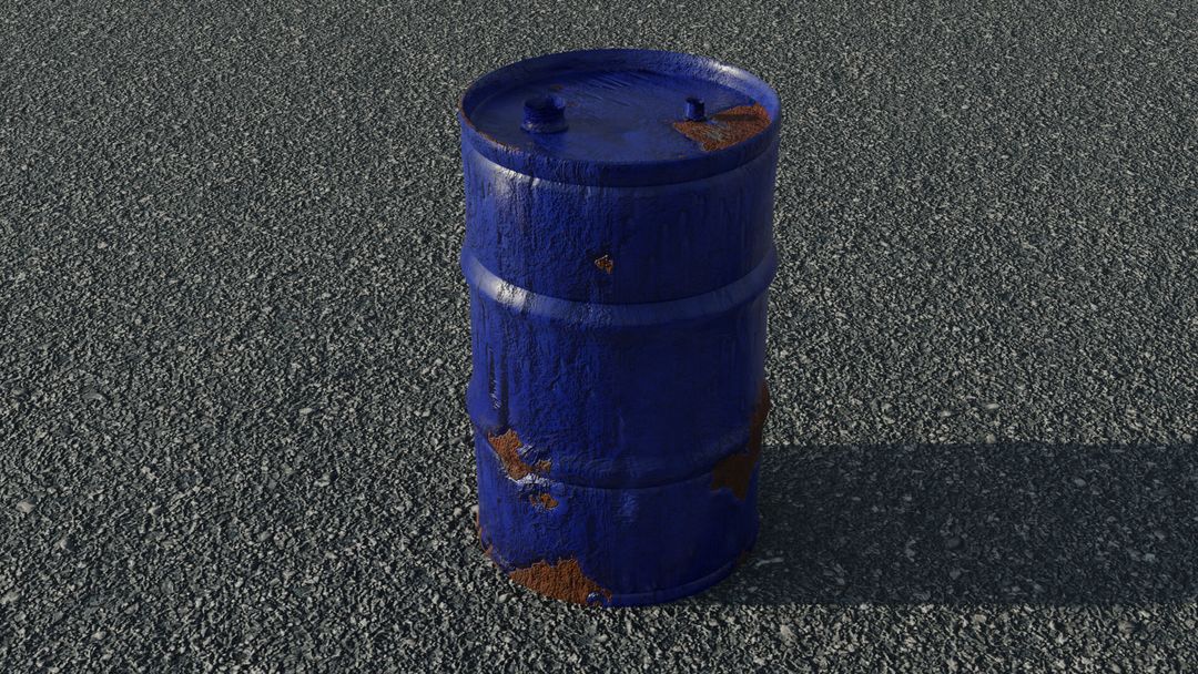 Corroded Industrial Barrel