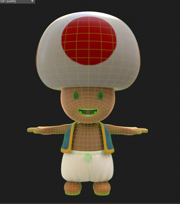 Toad 3d character