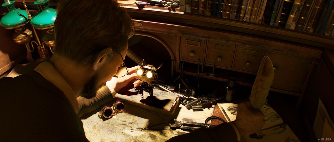 Archibald - Friendly Steampunk Robot