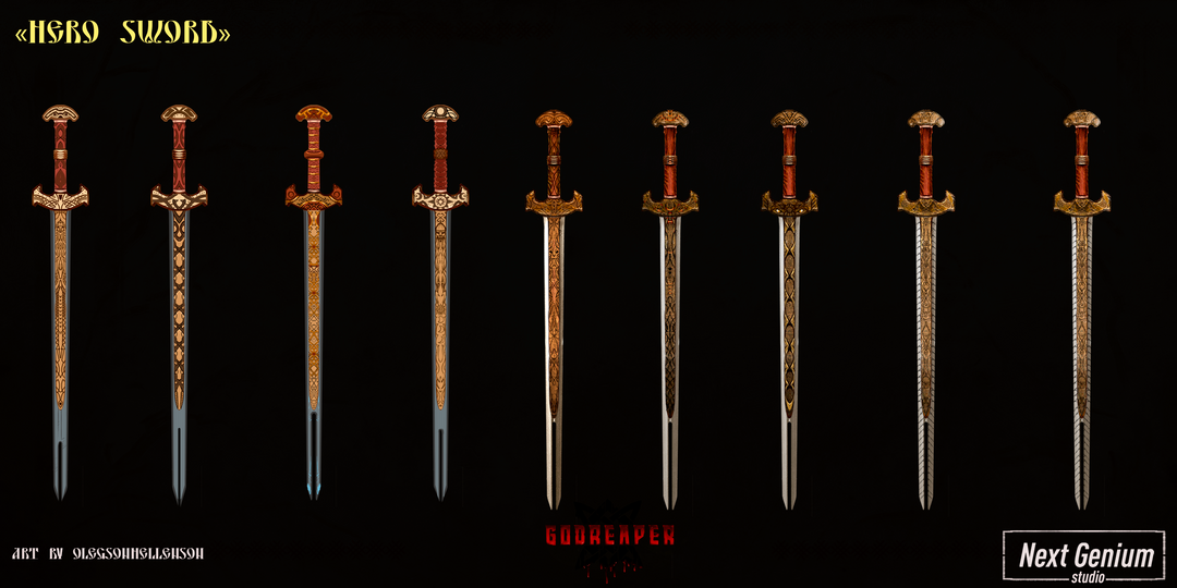 The concept of the main character's sword