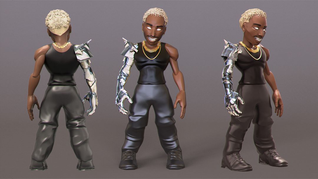 Laylow – Stylized Toy Model for 3D Printing by Yekaterina M.