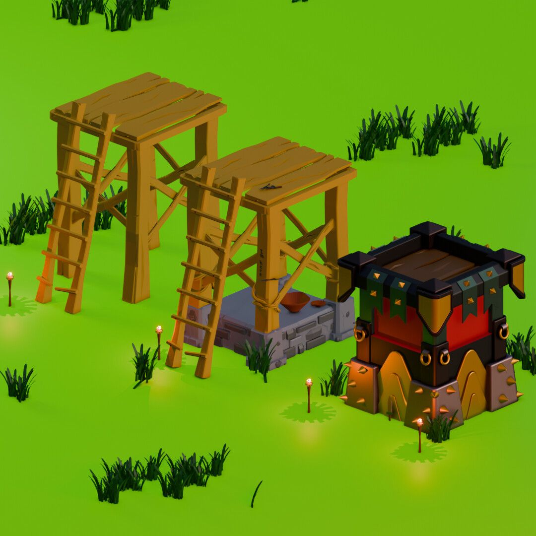Stylized tower