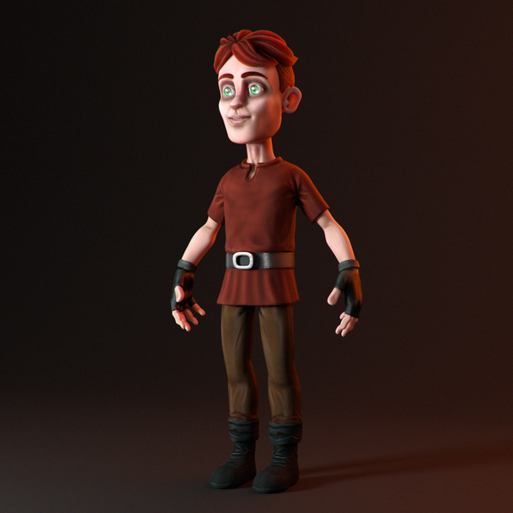 3D Character model, rig and animation