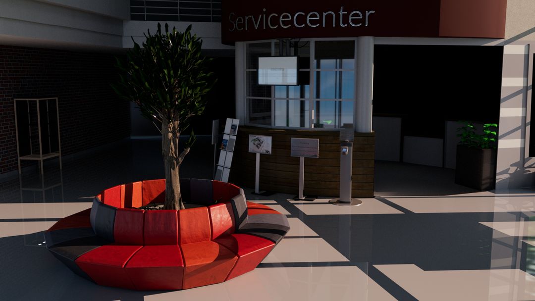 Digital twin of reception at University West