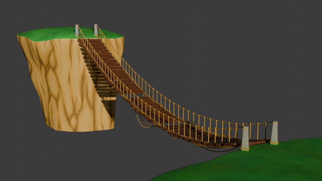 Procedural rope bridge by Kim O.