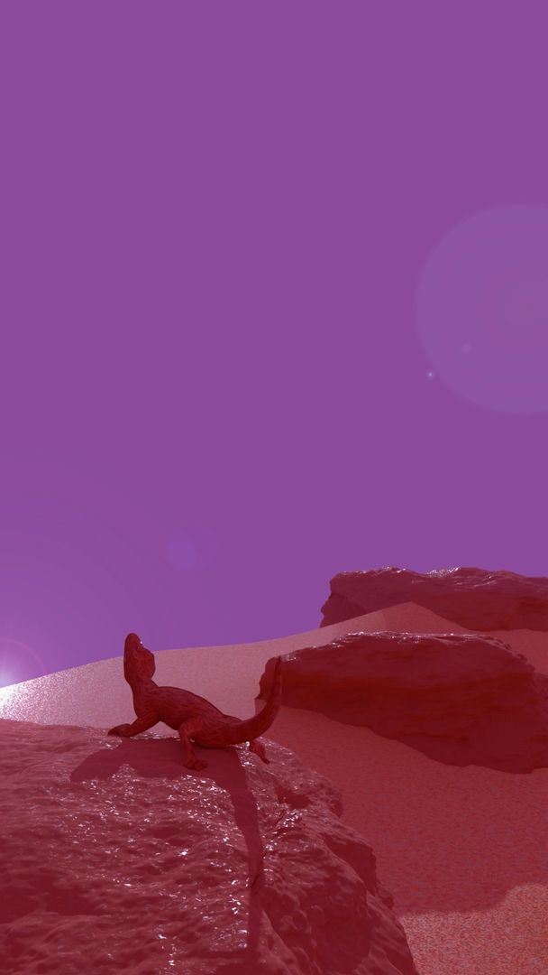 Rock Climbing Lizard Animation