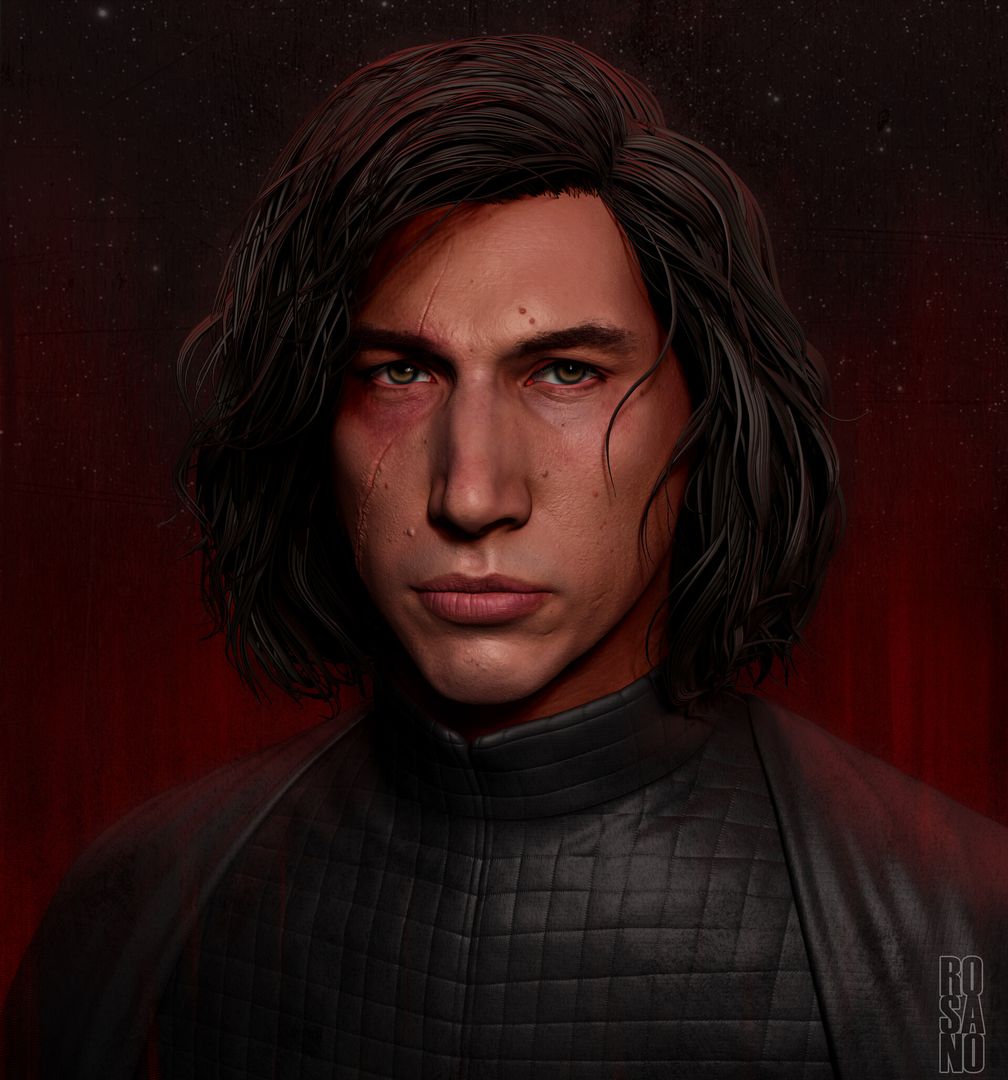 Kylo Ren - Adam Driver Likeness Sculpt