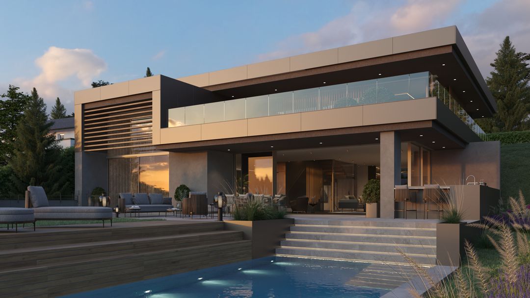 Modern Villa with a view