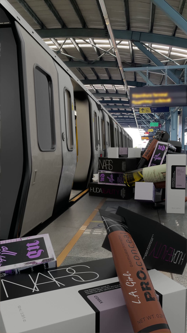 VFX Advertisement for a cosmetics store