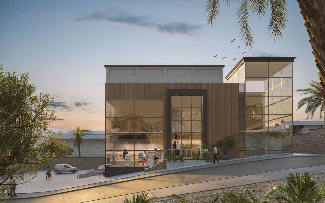 Mediterranean Commercial Center | Basked in Sunrise