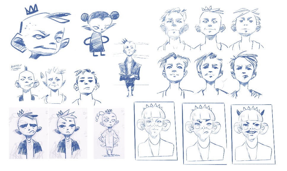 Sketch Collection: Spade Monarchy NFT Characters