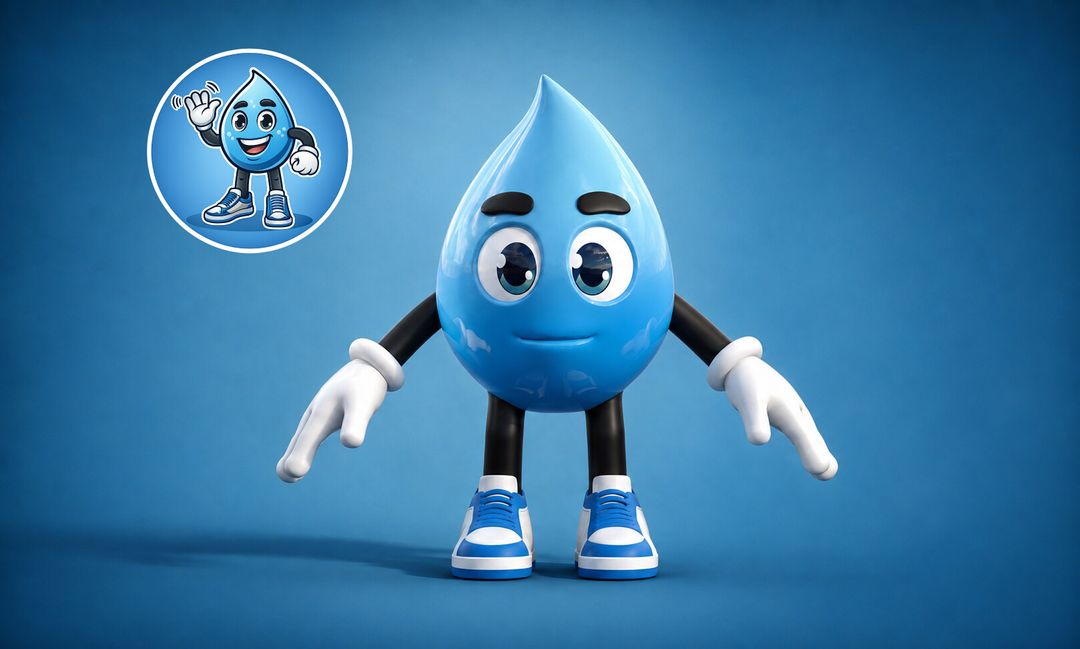 Meet the Drop — A Fitness Mascot Built to Move