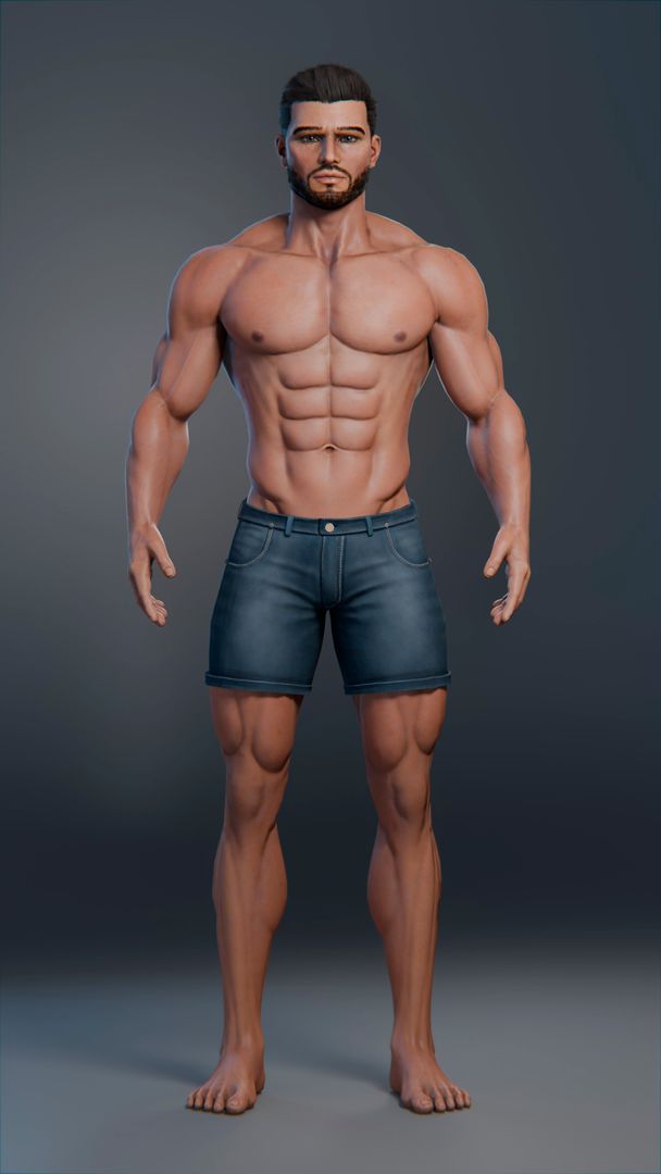 3d Realistic Game Character