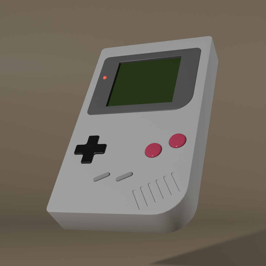 Blender Study - Gameboy Fanart