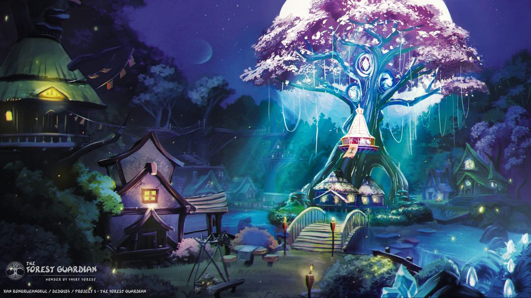 The Forest Guardian | 2D Environment Concept Art