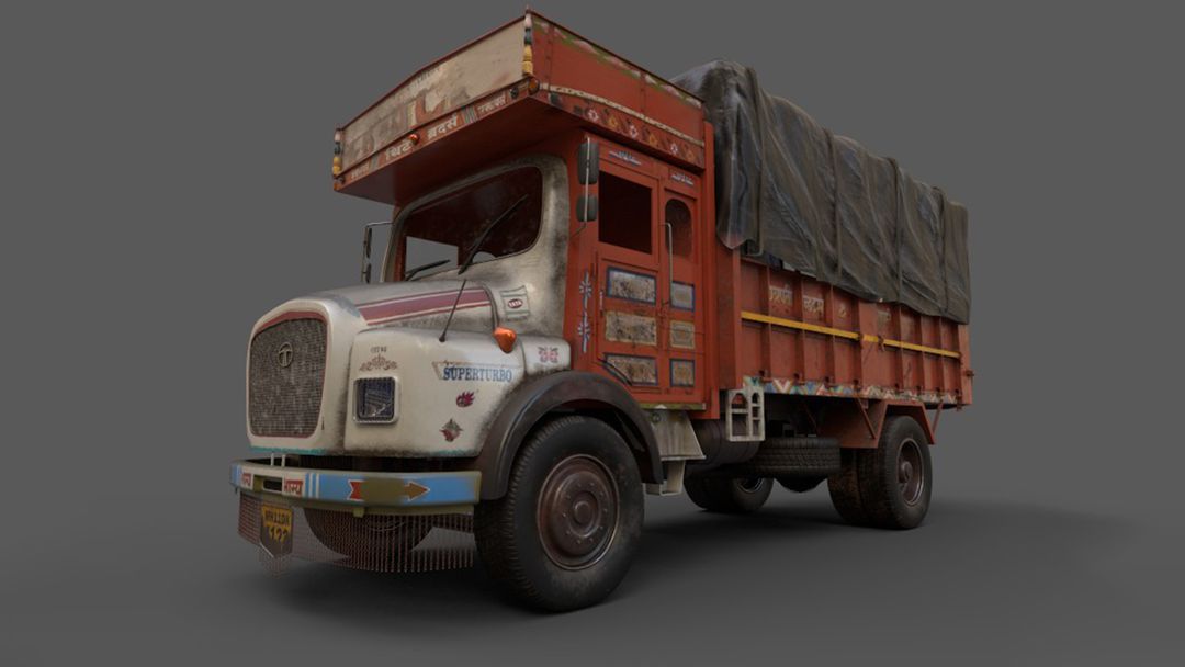 Indian Cargo Truck - Digital Double
