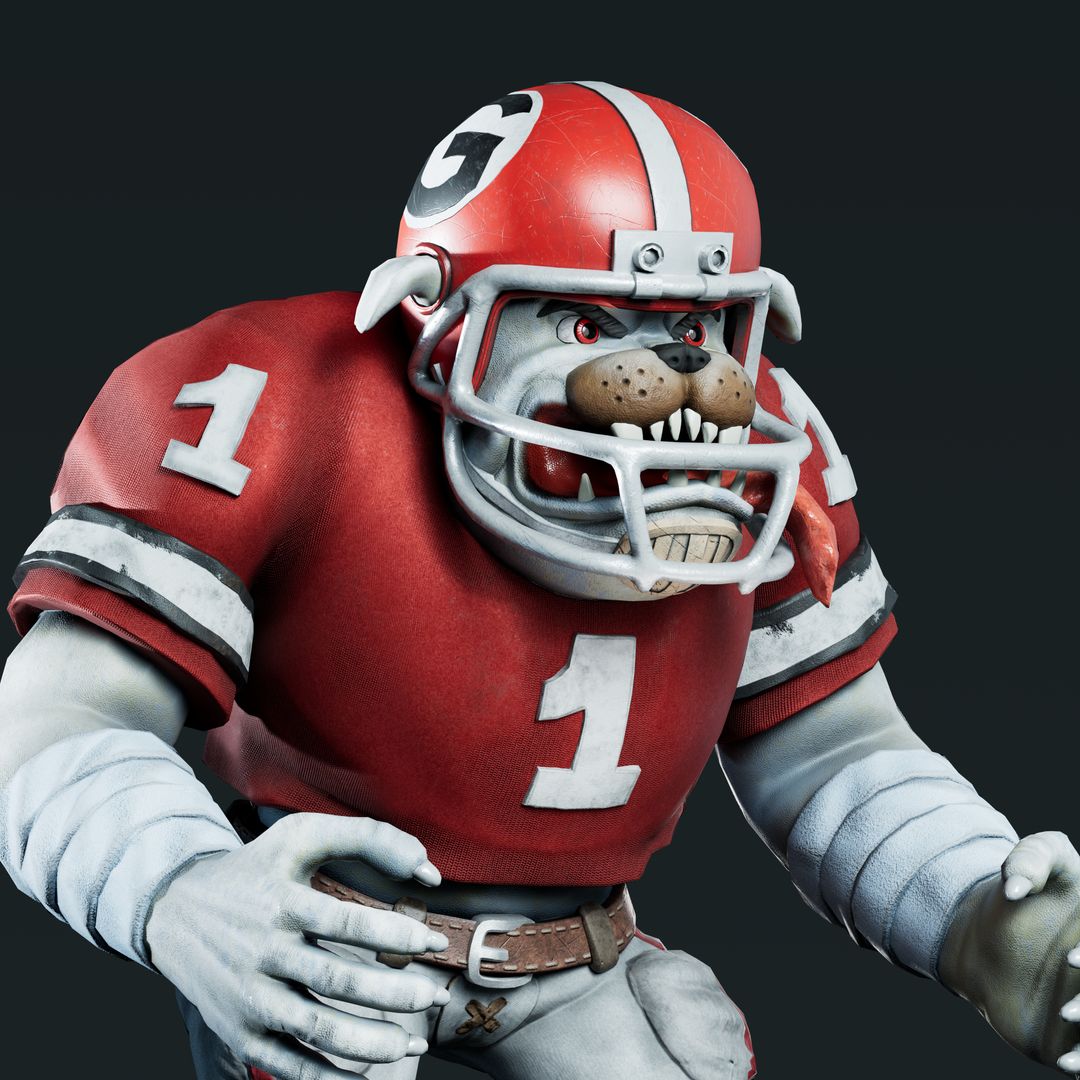 Aggressive Georgia Bulldog by Orkhan E.