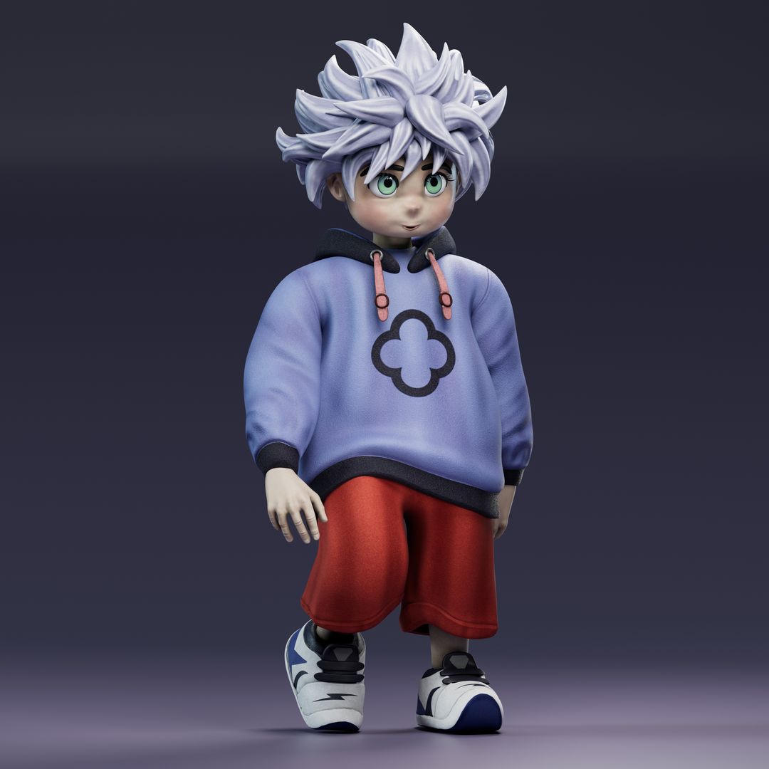 Cute Stylized Girl. Game Ready by Orkhan E.