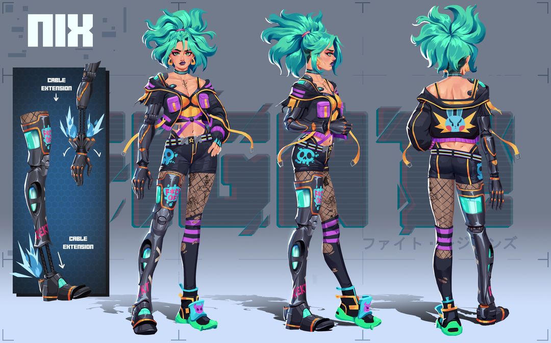 "Nix" Character Turnaround