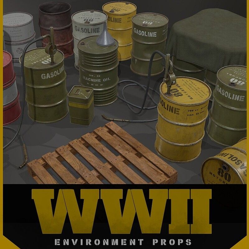 WWII Barrels Pack