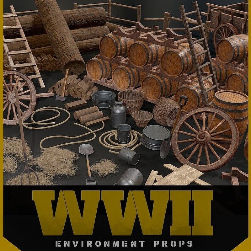 WW2 Farm Props Pack